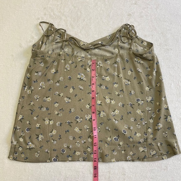 AG Maggie Tank Top, Spaghetti Straps, Floral, Patchouli Multi (Tan), Medium NWT - Picture 10 of 12